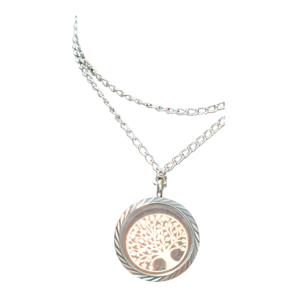 Family Tree with Birthstones Necklace Silver One Size - Picture 5 of 10